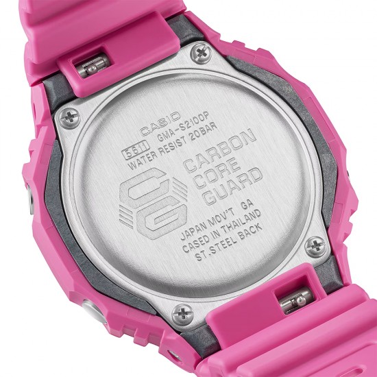 Casio G-Shock Women GMA-S2100P-4A Pink Resin Band Sports Watch