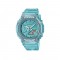 Casio G-Shock Women Metallic Skeleton Series GMA-S2100SK-2A Crystal Blue Translucent Resin Band Sports Watch