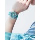 Casio G-Shock Women Metallic Skeleton Series GMA-S2100SK-2A Crystal Blue Translucent Resin Band Sports Watch