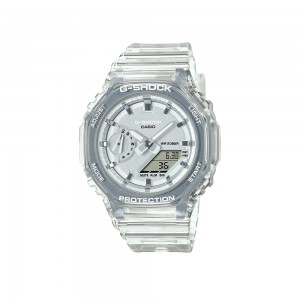 Casio G-Shock Women GMA-S2100SK-7A Crystal White Translucent Resin Band Sports Watch