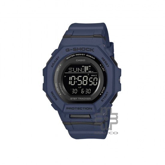 Casio G-Shock Women G-Squad GMD-B300-2 Navy Bio-Based Resin Band Sports Watch