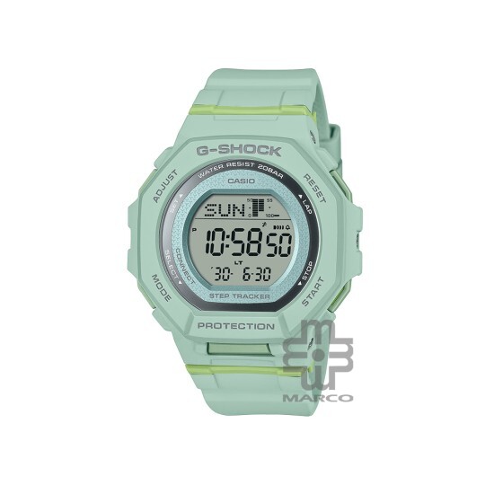 Casio G-Shock Women G-Squad GMD-B300-3 Green Bio-Based Resin Band Sports Watch Casio G-Shock Women G-Squad GMD-B300-3 Green Bio-Based Resin Band Sports Watch
