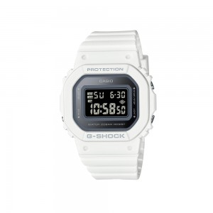 Casio G-Shock Women GMD-S5600-7 White Resin Band Sport Watch