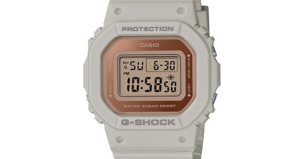 Orologio Casio G-Shock GMD-S5600-8D Cinturino Resina Bianca Cronometro Svegli