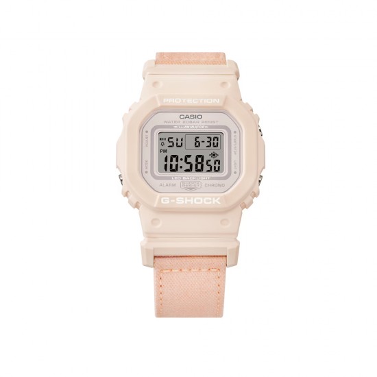 Casio G-Shock Women GMD-S5600CT-4 Peach Cloth Band (TRUECOTTON) Sport Watch