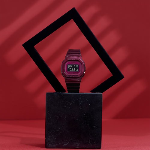 Casio G-Shock Women GMD-S5600RB-4 Red Resin Band Sport Watch