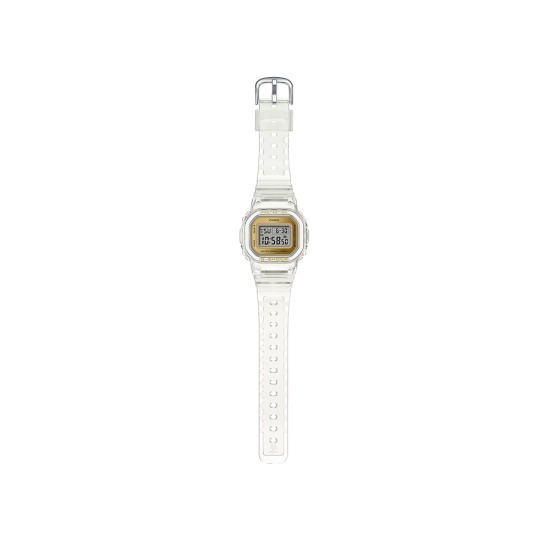 Casio G-Shock Women Clear & Gold Series GMD-S5600SG-7 Translucent Resin Band Sport Watch Casio G-Shock Women Clear & Gold Series GMD-S5600SG-7 Translucent Resin Band Sport Watch