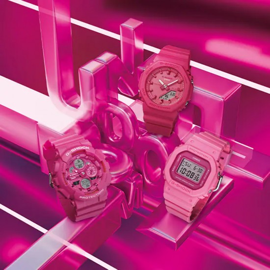 Casio G-Shock Women GMD-S5610PP-4 Pink Bio-based Resin Band Women Sport Watch