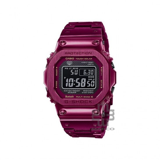 Casio G-Shock Full Metal Series GMW-B5000RD-4 Burgundy Red Stainless Steel Men Watch