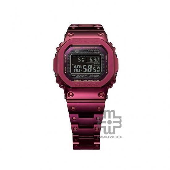 Casio G-Shock Full Metal Series GMW-B5000RD-4 Burgundy Red Stainless Steel Men Watch