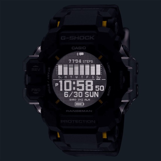 Casio G-Shock Rangeman GPR-H1000-1 Black Bio-Based Resin Band Men Sports Watch