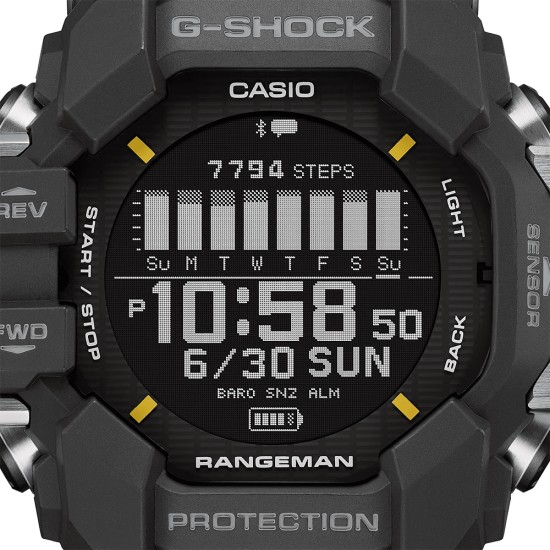 Casio G-Shock Rangeman GPR-H1000-1 Black Bio-Based Resin Band Men Sports Watch