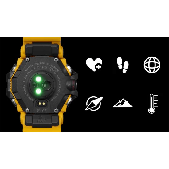 Casio G-Shock Rangeman GPR-H1000-9 Yellow Bio-Based Resin Band Men Sports Watch