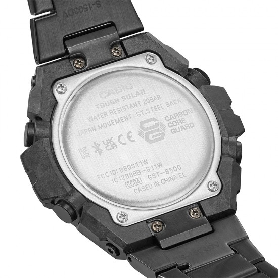 Casio G-Steel GST-B500BD-1A Black Stainless Steel Band Men Watch