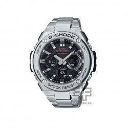 Casio G-Steel GST-S110D-1A Silver Stainless Steel Band Men Watch
