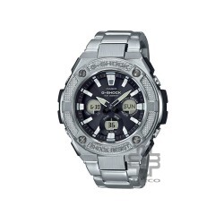 Casio G-Steel GST-S330D-1A Silver Stainless Steel Band Men Watch