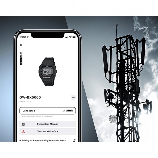 Casio G-Shock GW-BX5600-1 Black Bio-based Resin Band Men Sports Watch