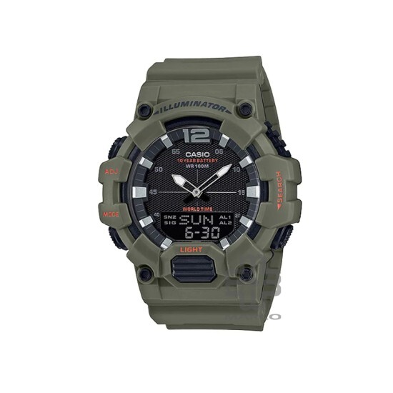 Casio General HDC-700-3A2V Army Green Resin Band Men Watch Casio General HDC-700-3A2V Army Green Resin Band Men Watch