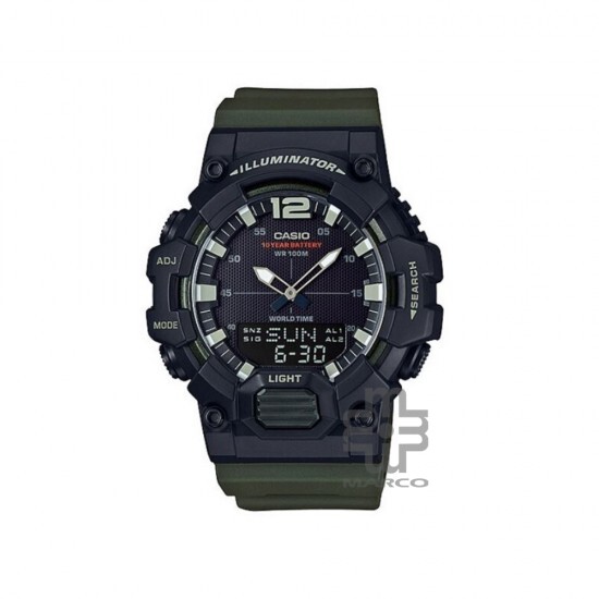 Casio General HDC-700-3AV Olive Green Resin Band Men Watch Casio General HDC-700-3AV Olive Green Resin Band Men Watch