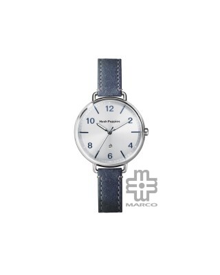 Hush Puppies Orbz HP.3874L.2503 Blue Leather Band Women Watch