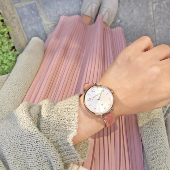 Hush Puppies Orbz HP.3874L.2512 Pink Leather Band Women Watch