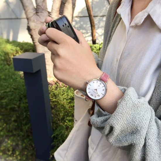 Hush Puppies Orbz HP.3874L.2512 Pink Leather Band Women Watch