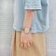 Hush Puppies Orbz HP.3874L.2517 Orange Leather Band Women Watch