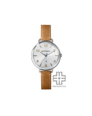 Hush Puppies Orbz HP.3874L.2517 Orange Leather Band Women Watch