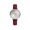 Hush Puppies Orbz HP.3876L.2522 Wine Red Leather Band Women Watch