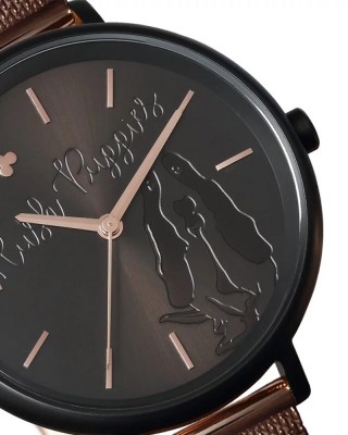 Hush Puppies Orbz HP.3876L.9502 Black Gold Mesh Stainless Steel Band Women Watch