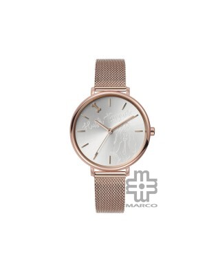 Hush Puppies Orbz HP.3876L.9505 Rose Gold Mesh Stainless Steel Band Women Watch