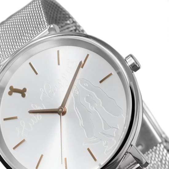 Hush Puppies Orbz HP.3876L.9522 Silver Mesh Stainless Steel Band Women Watch