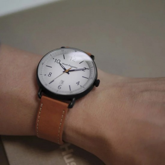 Hush Puppies Orbz HP.3882M.2501 Light Brown Leather Band Men Watch