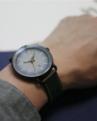 Hush Puppies Orbz HP.3882M.2503 Navy Blue Leather Band Men Watch