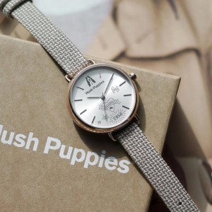 Hush Puppies Orbz HP.3889L.9505 Dark Grey Recycled Polyester Band Women Watch