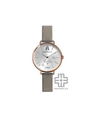 Hush Puppies Orbz HP.3889L.9505 Dark Grey Recycled Polyester Band Women Watch