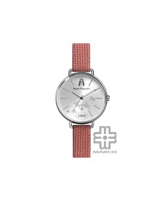 Hush Puppies Orbz HP.3889L.9509 Red Recycled Polyester Band Women Watch