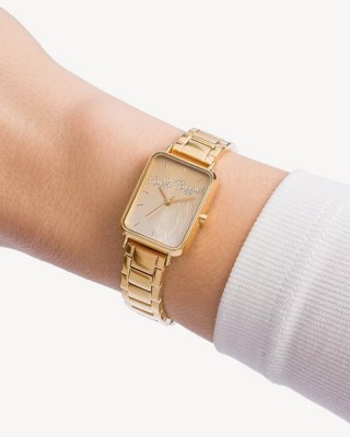 Hush Puppies Signature HP.3890L.1507 Gold Stainless Steel Band Women Watch