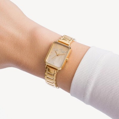Hush Puppies Signature HP.3890L.1507 Gold Stainless Steel Band Women Watch