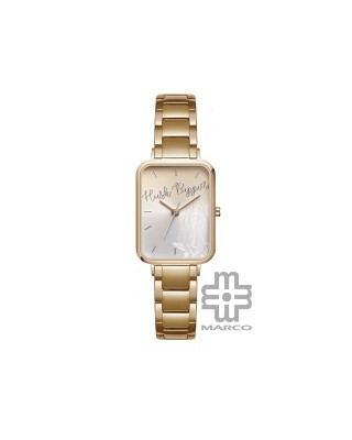 Hush Puppies Signature HP.3890L.1507 Gold Stainless Steel Band Women Watch