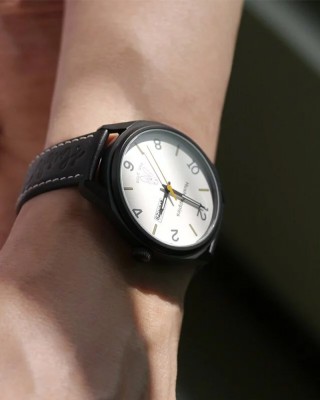 Hush Puppies Orbz HP.3891M.2501 Black Leather Band Men Watch