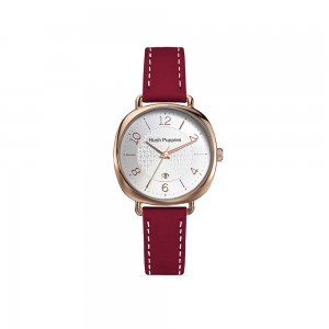 Hush Puppies HP.3897L.2522 Red Leather Band Women Watch