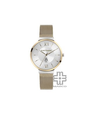 Hush Puppies Signature HP.5018L.9507 Gold Mesh Stainless Steel Band Women Watch