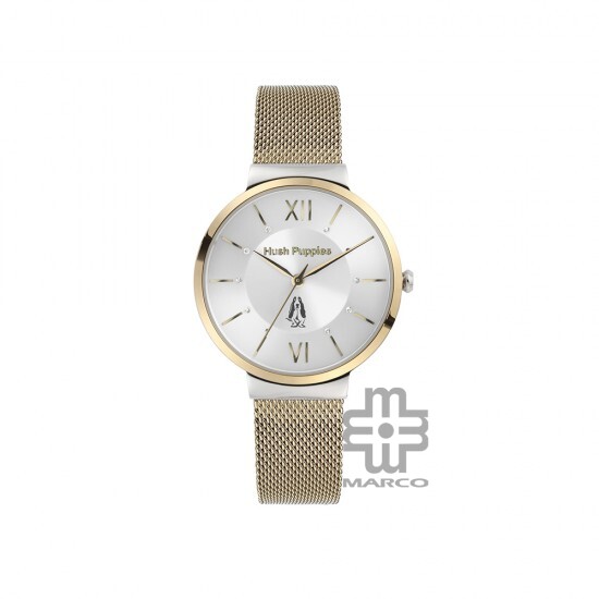 Hush Puppies Signature HP.5018L.9507 Gold Mesh Stainless Steel Band Women Watch