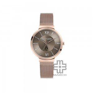 Hush Puppies Signature HP.5018L.9517 Brown Rose Mesh Stainless Steel Band Women Watch
