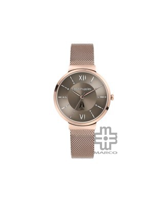 Hush Puppies Signature HP.5018L.9517 Brown Rose Mesh Stainless Steel Band Women Watch
