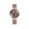 Hush Puppies Signature HP.5018L.9517 Brown Rose Mesh Stainless Steel Band Women Watch