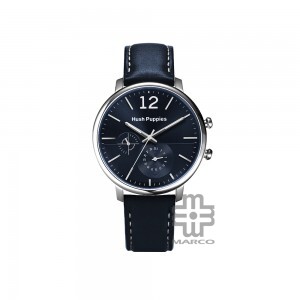 Hush Puppies Orbz HP.7154M.2503 Multi-Function Navy Blue Leather Band Men Watch