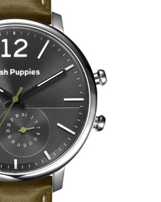 Hush Puppies Orbz HP.7154M.2508 Multi-Function Dark Green Leather Band Men Watch