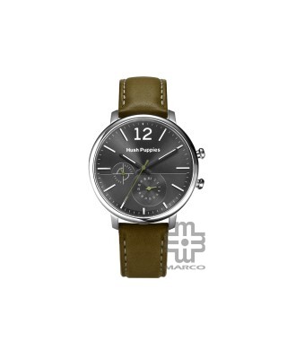 Hush Puppies Orbz HP.7154M.2508 Multi-Function Dark Green Leather Band Men Watch